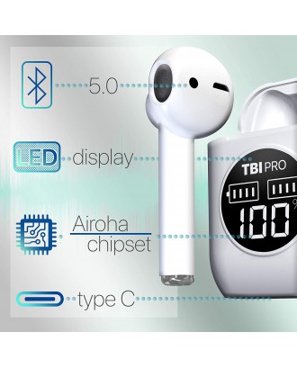 AIRPRO Wireless Earbuds Bluetooth with 36+ Hours Playtime - TWS True Pro Earbuds & Charging Case, Display – Waterproof in-Ear Headphones for All Devices, Running, Workout AIRPRO Wireless Earbuds Bluetooth with 36+ Hours Playtime - TWS True Pro Earbuds & Charging Case, Display – Waterproof in-Ear Headphones for All Devices, Running, Workout