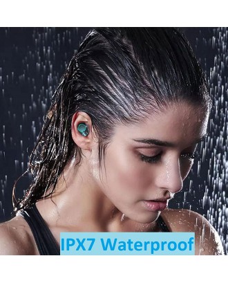 COMISO Wireless Earbuds, True Wireless in Ear Bluetooth 5.0 with Microphone, Deep Bass, IPX7 Waterproof Loud Voice Sport Earphones with Charging Case for Outdoor Running Gym Workout (Rose Pink) COMISO Wireless Earbuds, True Wireless in Ear Bluetooth 5.0 with Microphone, Deep Bass, IPX7 Waterproof Loud Voice Sport Earphones with Charging Case for Outdoor Running Gym Workout (Rose Pink)