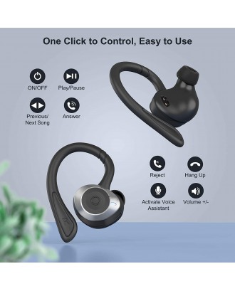 COMISO Wireless Earbuds, True Wireless in Ear Bluetooth 5.0 with Microphone, Deep Bass, IPX7 Waterproof Loud Voice Sport Earphones with Charging Case for Outdoor Running Gym Workout (Rose Pink) COMISO Wireless Earbuds, True Wireless in Ear Bluetooth 5.0 with Microphone, Deep Bass, IPX7 Waterproof Loud Voice Sport Earphones with Charging Case for Outdoor Running Gym Workout (Rose Pink)