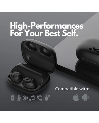 MULTITED RX Bluetooth Ear Buds - Water/Sweatproof, Designed for Workouts, Gym, Running, Hiking. 8 Hours Playtime, Premium Sound, and Deep Bass. Wireless in-Ear with Built-in Mic for iPhone, Android MULTITED RX Bluetooth Ear Buds - Water/Sweatproof, Designed for Workouts, Gym, Running, Hiking. 8 Hours Playtime, Premium Sound, and Deep Bass. Wireless in-Ear with Built-in Mic for iPhone, Android